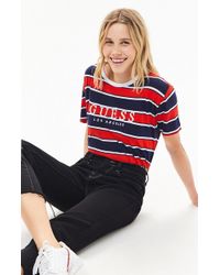 womens guess striped t shirt