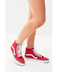 vans sk9 hi womens red