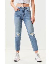 pacsun window pane mom jeans