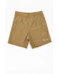 stacked nylon ripstop shorts
