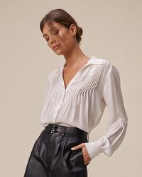 PAIGE - The Nines Collection // Shea Blouse Top - Lyst