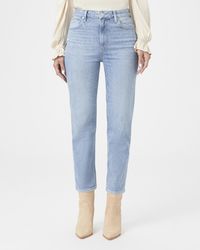 PAIGE - Sarah Straight Jeans Ankle - Lyst