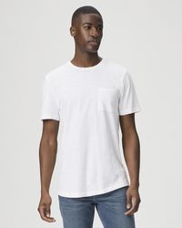 PAIGE - Kenneth Crew Slub Cotton T-shirt - Lyst