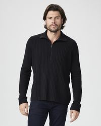 PAIGE - O'brian Half Zip Up Sweater - Lyst