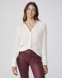 PAIGE - Exclusive* Toscani Blouse Top - Lyst