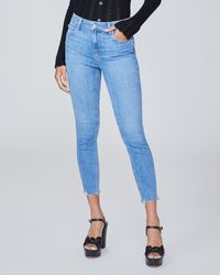 PAIGE - Hoxton Crop Jeans - Lyst