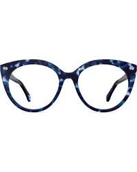 Pair Eyewear - Tortoise Rounded Cat-Eye Eyeglasses - Lyst