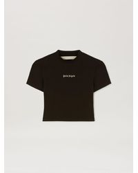 Palm Angels - Logo Fitted T-shirt Black - Lyst