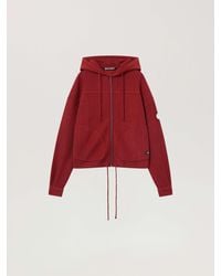 Palm Angels - Palm Tree Zip Loose Hoodie Brick - Lyst