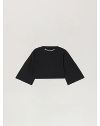 Palm Angels - Back Curved Logo Mini T-Shirt - Lyst