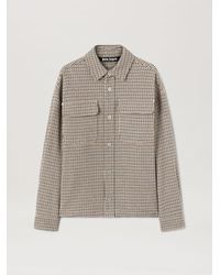 Palm Angels - Club Check Overshirt With Logo - Lyst