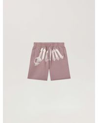 Palm Angels - Big Waist Logo Sweatshorts Mauve - Lyst