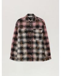 Palm Angels - Curved Logo Coated Checkshirt - Lyst