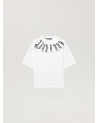 Palm Angels - Big Neck Logo Loose T-Shirt Off - Lyst