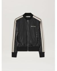 Palm Angels - Faux Leather Bomber Jacket - Lyst