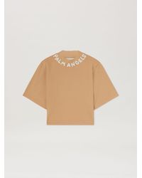 Palm Angels - Logo Cropped T-Shirt - Lyst