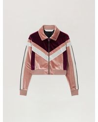 Palm Angels - Cropped Velvet Jacket - Lyst
