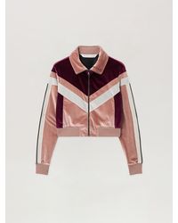 Palm Angels - Cropped Velvet Jacket - Lyst