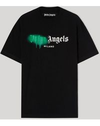 Palm Angels ロゴ Tシャツ - ブラック