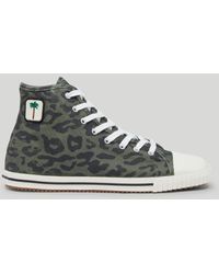 Palm Angels High Square Vulcanized Sneakers - Green