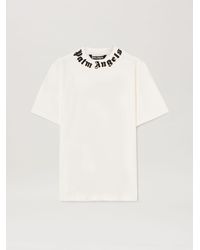 Palm Angels - Neck Logo T-Shirt - Lyst