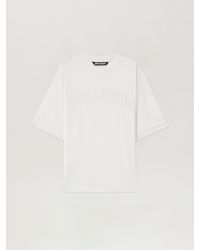 Palm Angels - Curved Logo Loose Double T-Shirt - Lyst