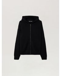 Palm Angels - Curved Logo Knit Hoodie - Lyst