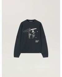 Palm Angels - Neon Boulevard Double Layer Long Sleeve Top Anthracite - Lyst