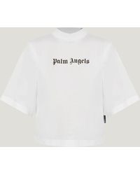 Palm Angels - Classic Logo Cropped T-Shirt - Lyst