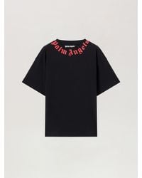 Palm Angels - Neck Logo T-Shirt - Lyst