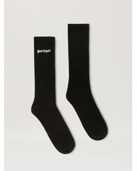 Palm Angels - Embroidered Logo Socks - Lyst