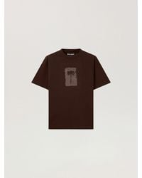 Palm Angels - Brushed Palm Tree Regular T-Shirt - Lyst