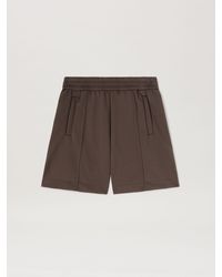 Palm Angels - Back Curved Logo Track Shorts Vintage Bl - Lyst