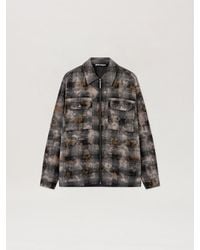 Palm Angels - Curved Logo Check Overshirt - Lyst