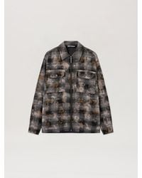 Palm Angels - Curved Logo Check Overshirt - Lyst