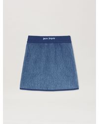 Palm Angels - 2Tone Rib Knit Skirt - Lyst