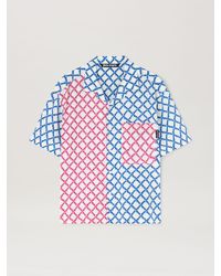 Palm Angels - Net Logo Shirt Uomo Avorio - Lyst