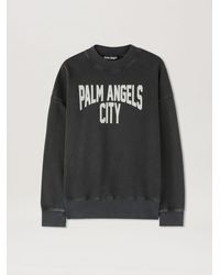 Palm Angels - Pa City Washed Crewneck - Lyst