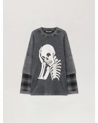 Palm Angels - Skull Double Long-Sleeved Shirt - Lyst