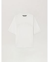 Palm Angels - Curved Logo Loose Double T-Shirt - Lyst
