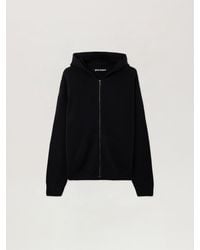Palm Angels - Curved Logo Knit Hoodie - Lyst