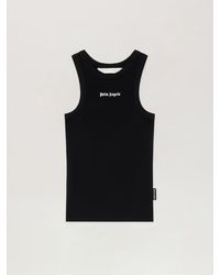 Palm Angels - Classic Logo Fitted Tank Top - Lyst