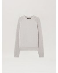 Palm Angels - Curved Logo Ribbed Sweater Melange - Lyst