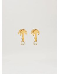 Palm Angels - Strass Palm Earrings Donna Oro - Lyst
