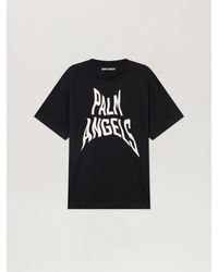 Palm Angels - Palm Distorted Regular T-Shirt - Lyst