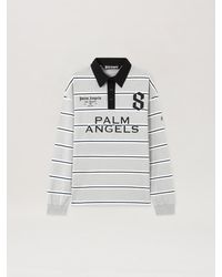 Palm Angels - Palm Sport Long-Sleeved Polo Shirt - Lyst
