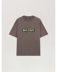 Palm Angels - Snake Box Logo Regular T-Shirt Dark - Lyst