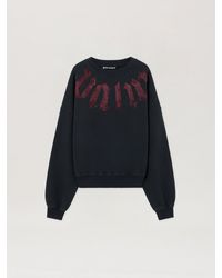 Palm Angels - Big Neck Logo Loose Sweatshirt - Lyst