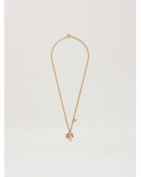 Palm Angels - Palm Strass Charm Necklace - Lyst