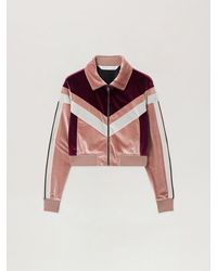 Palm Angels - Cropped Velvet Jacket - Lyst